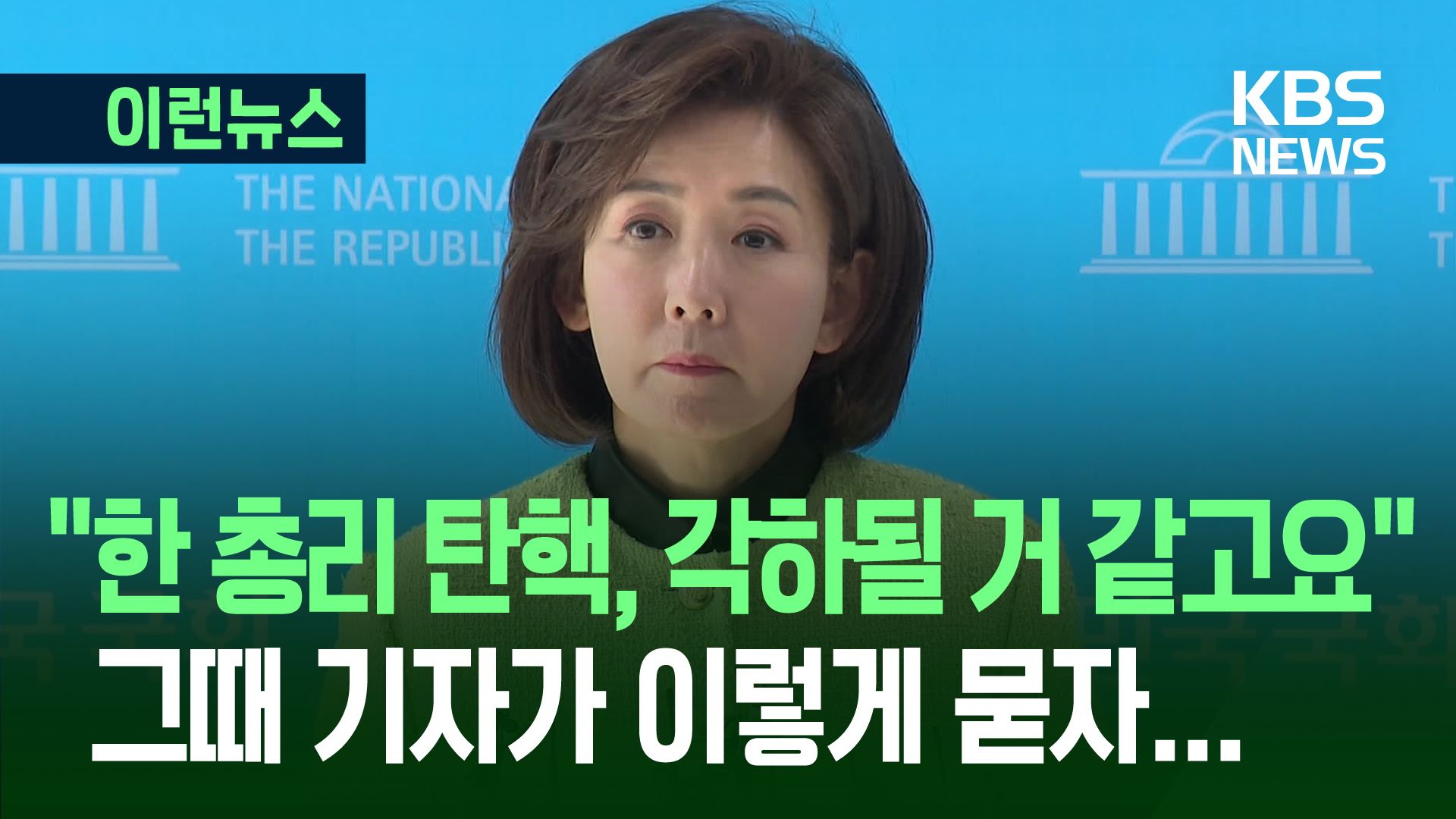 “한덕수 각하되면 尹 탄핵?” 질문에, 나경원 의원 대답이… [이런뉴스]