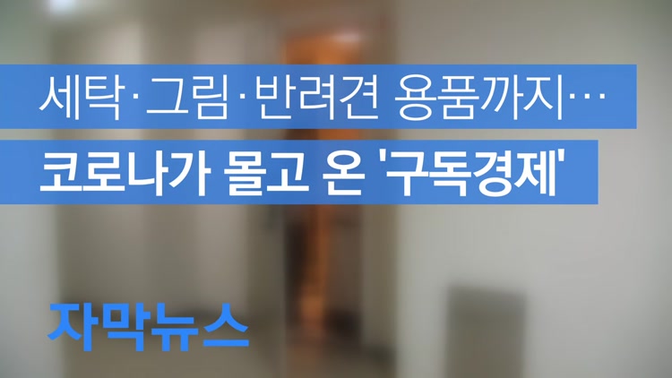 [자막뉴스] 세탁·그림·반려견 용품까지…코로나19가 몰고 온 ‘구독경제’