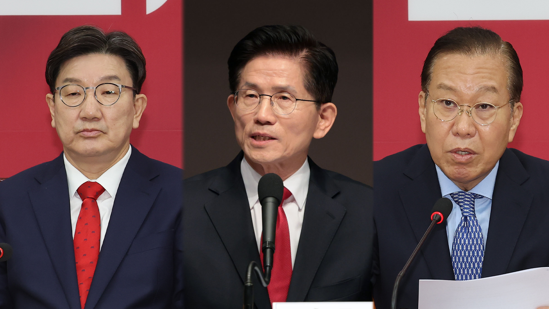 김문수 “지도부 단일화 손떼라”…국민의힘 지도부 “이틀안에 단일화해야”