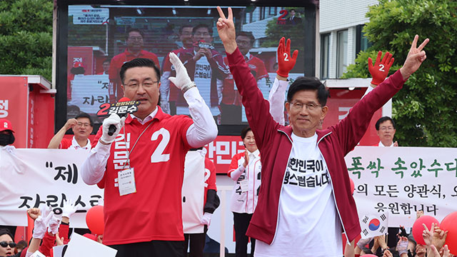 김문수 “이준석 찍으면 이재명만 돕는 것…끝까지 단일화 노력”