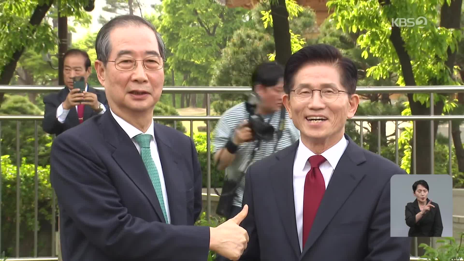 김문수·한덕수, 2차 담판도 ‘결렬’…‘단일화’ 입장차만 확인